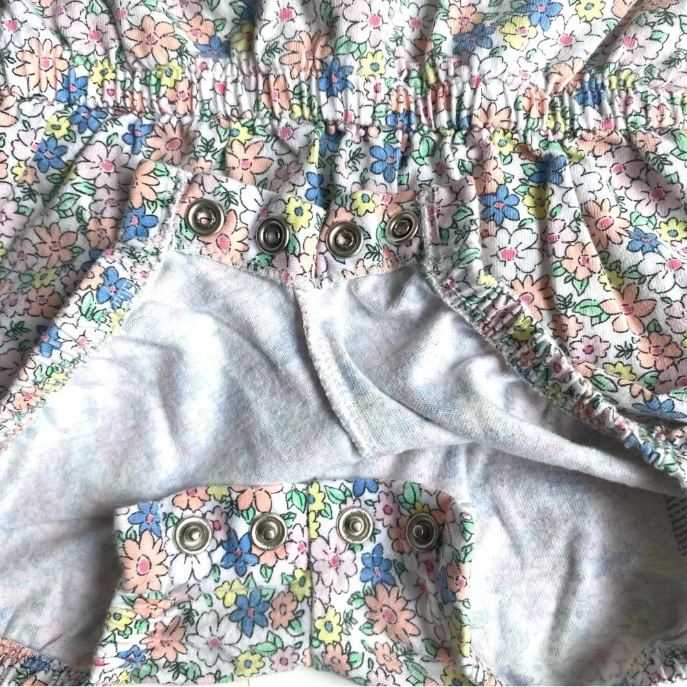 Carter’s Floral Sleeveless Ruffled Baby/Infant Girl Short Romper